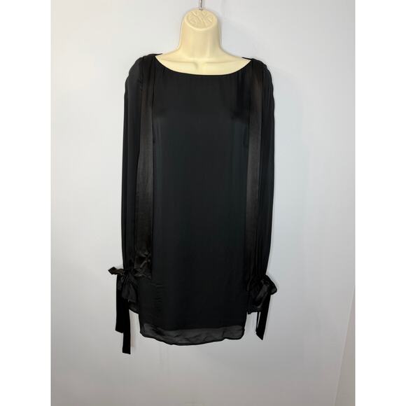 STONE COLD FOX  Lea Mini Dress Black BLD Long Sleeve Classic Romantic Sz S - Picture 2 of 11